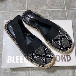 Snake print espadrilles